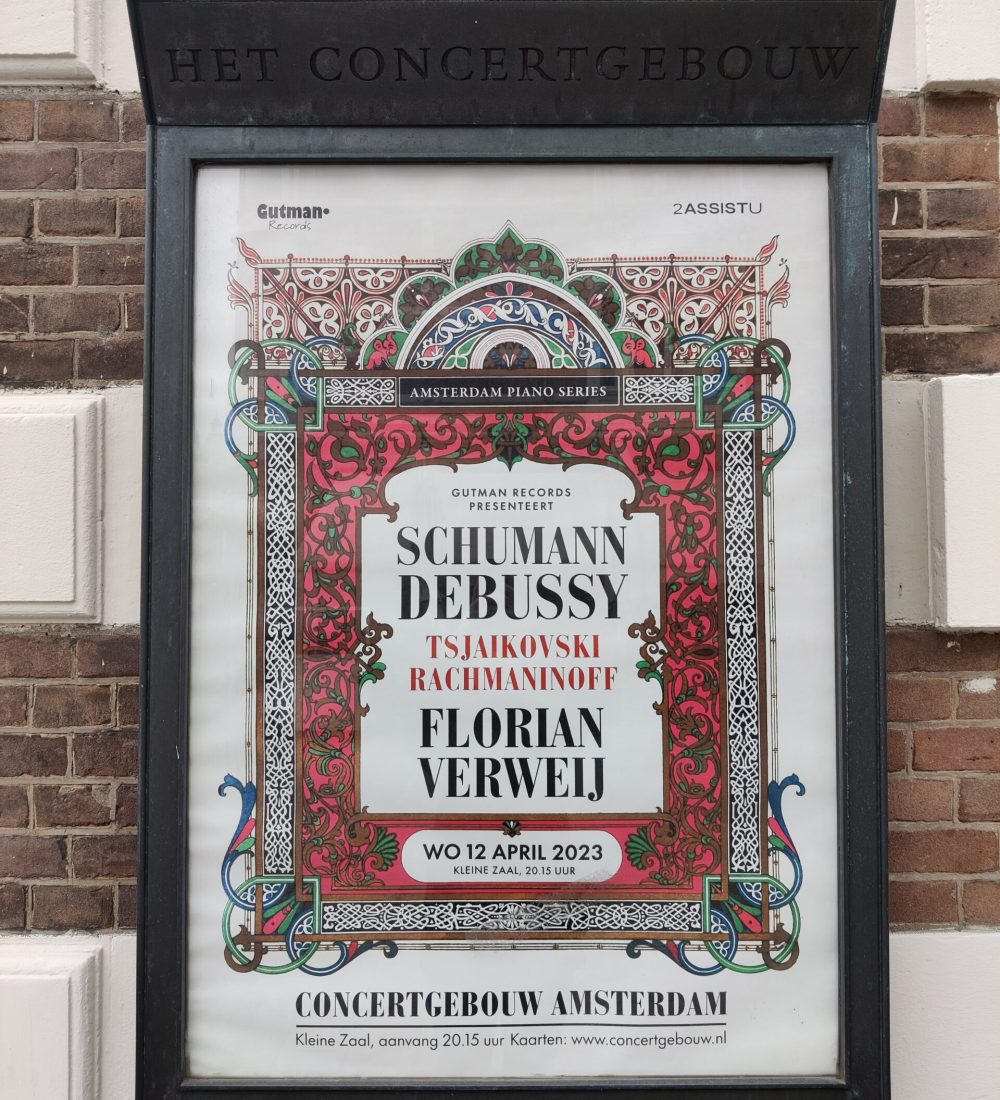 Poster debut recital Concertgebouw